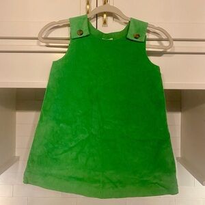 The Beaufort Bonnet Company Green Corduroy Dress